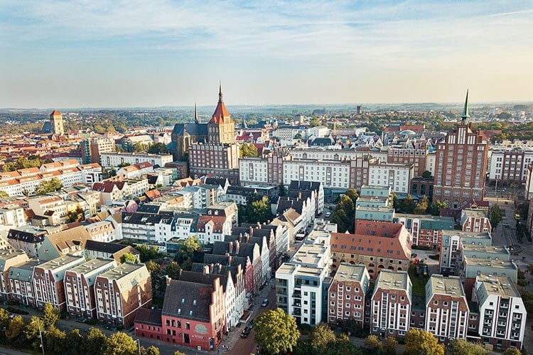 Abenteuer Stadtwelten Stadtführung Rostock Warnemünde Rostock von Oben